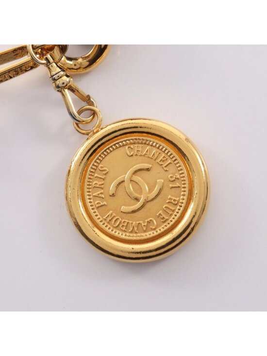 Chanel Belt CC Logo Chain Leather main image 7